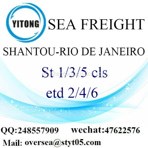 Shantou Port LCL consolidación a Río de Janeiro